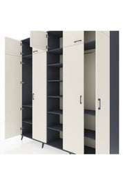 Hyperion Dolap 12 Raflı 9 Kapaklı 2 Askılı 220x44x243 - S553M016V14B