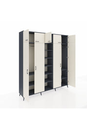 Hyperion Dolap 12 Raflı 9 Kapaklı 2 Askılı 220x44x243 - S553M016V14B