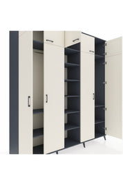 Hyperion Dolap 12 Raflı 9 Kapaklı 2 Askılı 220x44x243 - S553M016V14B
