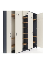 Hyperion Dolap 12 Raflı 9 Kapaklı 2 Askılı 220x44x243 - S553M016V15B