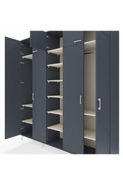 Hyperion Dolap 12 Raflı 9 Kapaklı 2 Askılı 220x44x243 - S553M016V16B