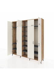 Hyperion Dolap 12 Raflı 9 Kapaklı 2 Askılı 220x44x243 - S553M016V23B