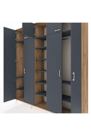 Hyperion Dolap 12 Raflı 9 Kapaklı 2 Askılı 220x44x243 - S553M016V26B