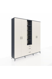 Hyperion Dolap 17 Raflı 3 Çekmeceli 4 Kapaklı 220x44x243 - S553M017V13B