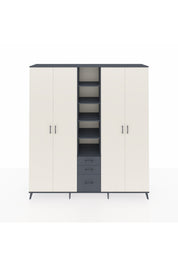 Hyperion Dolap 17 Raflı 3 Çekmeceli 4 Kapaklı 220x44x243 - S553M017V14B