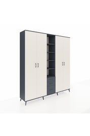 Hyperion Dolap 17 Raflı 3 Çekmeceli 4 Kapaklı 220x44x243 - S553M017V14B
