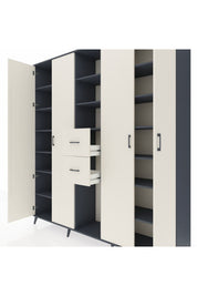Hyperion Dolap 15 Raflı 2 Çekmeceli 4 Kapaklı 220x44x243 - S553M018V13B