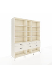 Hyperion Dolap 12 Raflı 6 Çekmeceli 220x44x243 - S553M019V04B
