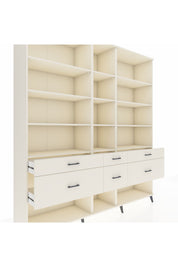 Hyperion Dolap 12 Raflı 6 Çekmeceli 220x44x243 - S553M019V04B