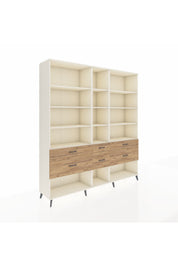 Hyperion Dolap 12 Raflı 6 Çekmeceli 220x44x243 - S553M019V06B