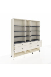 Hyperion Dolap 12 Raflı 6 Çekmeceli 220x44x243 - S553M019V07B