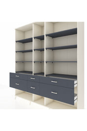 Hyperion Dolap 12 Raflı 6 Çekmeceli 220x44x243 - S553M019V08B