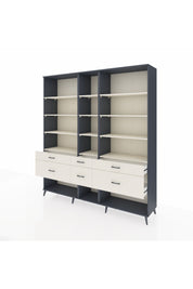 Hyperion Dolap 12 Raflı 6 Çekmeceli 220x44x243 - S553M019V13B