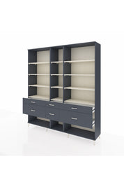 Hyperion Dolap 12 Raflı 6 Çekmeceli 220x44x243 - S553M019V14B