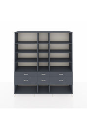 Hyperion Dolap 12 Raflı 6 Çekmeceli 220x44x243 - S553M019V17B