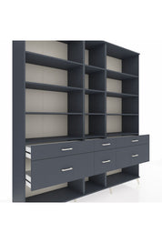 Hyperion Dolap 12 Raflı 6 Çekmeceli 220x44x243 - S553M019V17B