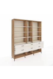 Hyperion Dolap 12 Raflı 6 Çekmeceli 220x44x243 - S553M019V22B