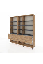 Hyperion Dolap 12 Raflı 6 Çekmeceli 220x44x243 - S553M019V27B
