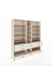 Hyperion Dolap 19 Raflı 8 Çekmeceli 220x44x243 - S553M020V01B