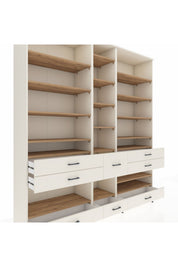Hyperion Dolap 19 Raflı 8 Çekmeceli 220x44x243 - S553M020V01B