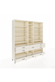 Hyperion Dolap 19 Raflı 8 Çekmeceli 220x44x243 - S553M020V04B