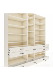 Hyperion Dolap 19 Raflı 8 Çekmeceli 220x44x243 - S553M020V04B