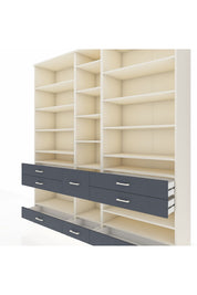 Hyperion Dolap 19 Raflı 8 Çekmeceli 220x44x243 - S553M020V05B