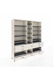 Hyperion Dolap 19 Raflı 8 Çekmeceli 220x44x243 - S553M020V07B