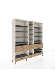 Hyperion Dolap 19 Raflı 8 Çekmeceli 220x44x243 - S553M020V09B