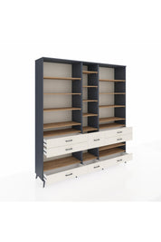 Hyperion Dolap 19 Raflı 8 Çekmeceli 220x44x243 - S553M020V10B
