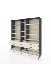 Hyperion Dolap 19 Raflı 8 Çekmeceli 220x44x243 - S553M020V13B