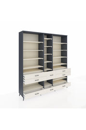 Hyperion Dolap 19 Raflı 8 Çekmeceli 220x44x243 - S553M020V13B