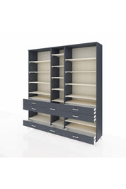 Hyperion Dolap 19 Raflı 8 Çekmeceli 220x44x243 - S553M020V14B