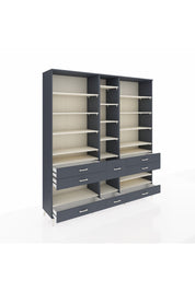 Hyperion Dolap 19 Raflı 8 Çekmeceli 220x44x243 - S553M020V14B