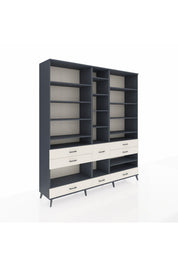 Hyperion Dolap 19 Raflı 8 Çekmeceli 220x44x243 - S553M020V16B