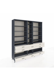 Hyperion Dolap 19 Raflı 8 Çekmeceli 220x44x243 - S553M020V16B