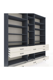 Hyperion Dolap 19 Raflı 8 Çekmeceli 220x44x243 - S553M020V16B