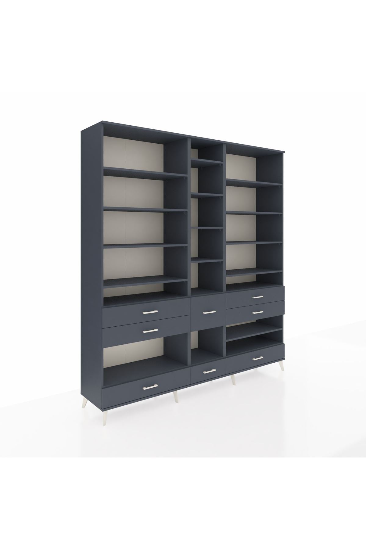 Hyperion Dolap 19 Raflı 8 Çekmeceli 220x44x243 - S553M020V17B