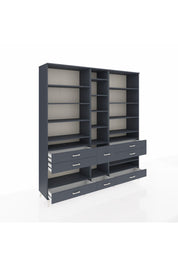 Hyperion Dolap 19 Raflı 8 Çekmeceli 220x44x243 - S553M020V17B