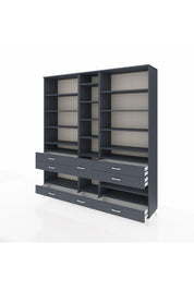 Hyperion Dolap 19 Raflı 8 Çekmeceli 220x44x243 - S553M020V17B