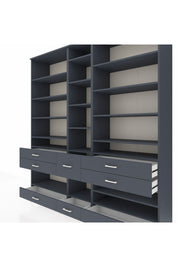 Hyperion Dolap 19 Raflı 8 Çekmeceli 220x44x243 - S553M020V17B