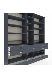 Hyperion Dolap 19 Raflı 8 Çekmeceli 220x44x243 - S553M020V17B