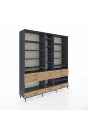 Hyperion Dolap 19 Raflı 8 Çekmeceli 220x44x243 - S553M020V18B
