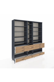 Hyperion Dolap 19 Raflı 8 Çekmeceli 220x44x243 - S553M020V18B