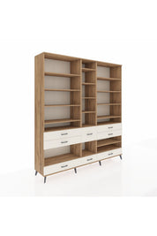 Hyperion Dolap 19 Raflı 8 Çekmeceli 220x44x243 - S553M020V19B
