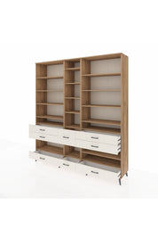 Hyperion Dolap 19 Raflı 8 Çekmeceli 220x44x243 - S553M020V19B