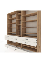 Hyperion Dolap 19 Raflı 8 Çekmeceli 220x44x243 - S553M020V19B
