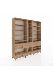 Hyperion Dolap 19 Raflı 8 Çekmeceli 220x44x243 - S553M020V21B