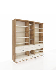 Hyperion Dolap 19 Raflı 8 Çekmeceli 220x44x243 - S553M020V22B