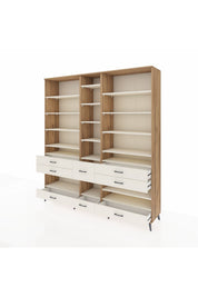 Hyperion Dolap 19 Raflı 8 Çekmeceli 220x44x243 - S553M020V22B